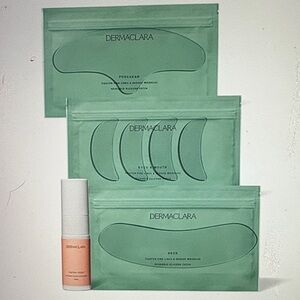 Dermaclara Face Patches Kit - 1 forehead, 2 mouth, 2 eye, 1 neck & patch prep